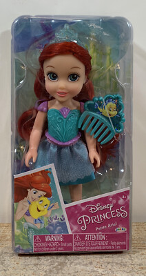 Disney Little Mermaid Princess Petite ARIEL 6'' Doll With Comb