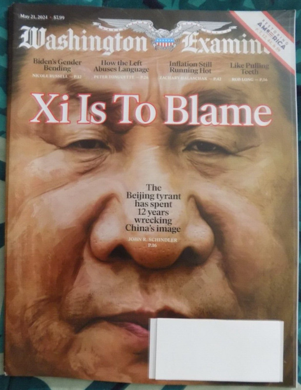 XI IS TO BLAME - WASHINGTON EXAMINER WITH PUZZLE