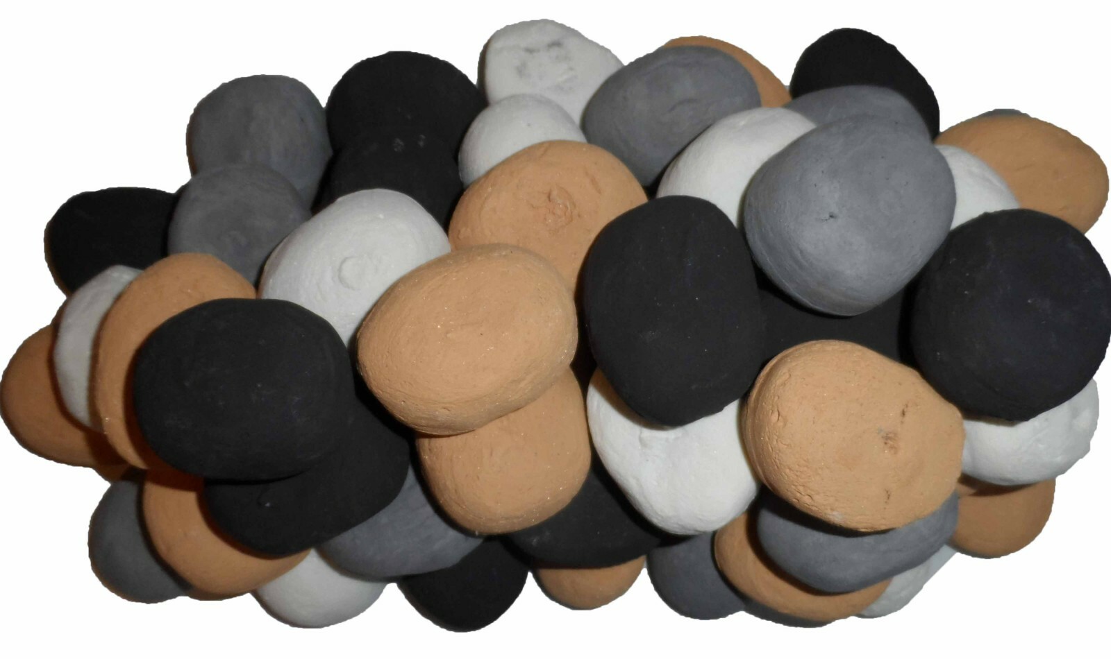 Replacement Pebbles Gas Coal Fire 10 Stones White Black Grey Beige Brown  Duckegg | eBay