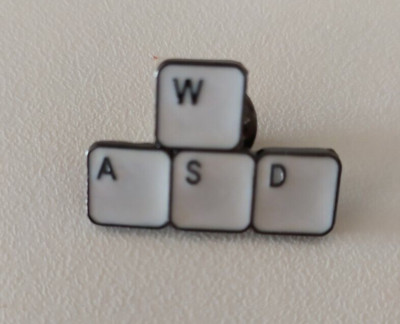 WASD Keyboards Pin PC Gaming Gadget Gaming