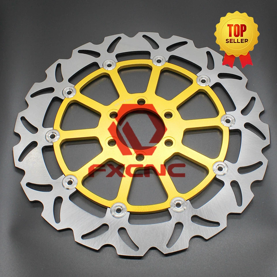 Rotores de disco de freno delanteros dorados para KTM 125/200/390 DUKE 2013 2014-2016 Foto 2 de 4