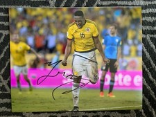 Colombia Yerry Mina Autographed Signed 11x14 Photo COA #2