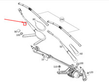 NEU MERCEDES-BENZ GLB X247 WISCHERARM VORNE LINKS RHD A2478201901 ORIGINAL