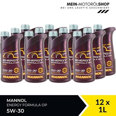 Mannol Energy Formula OP 5W-30 VW BMW MB 229.52/229.51/229.31 12x1 Liter = 12 L
