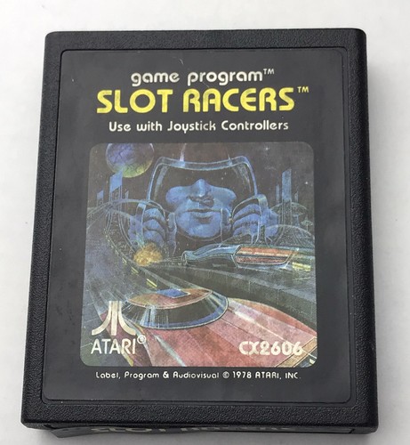 SLOT RACERS ATARI 2600 Video Game Cartridge 1978 Vintage