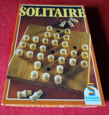 Solitaire - Schmidt International -Vintage - Denkspiel aus Holz 