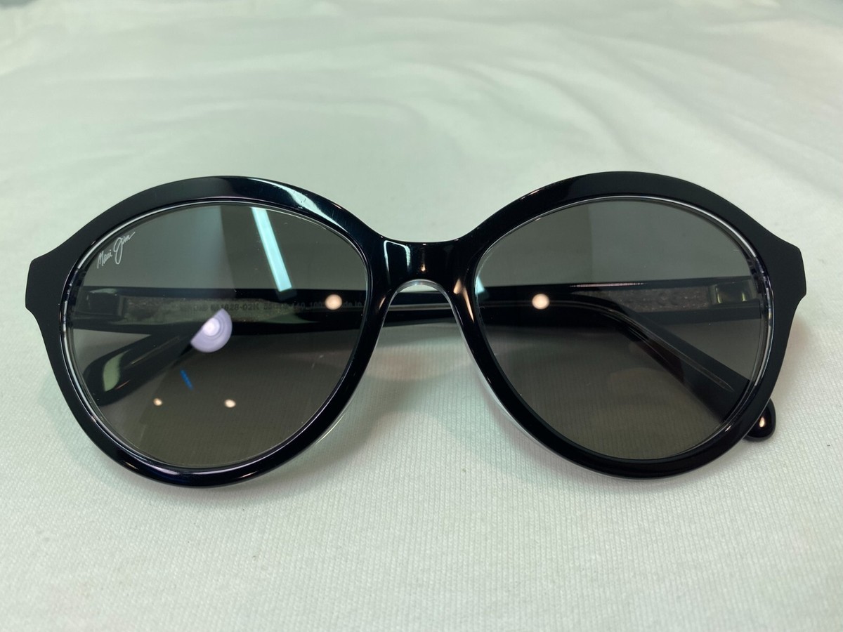 Maui Jim MARIANA MJ 828-02K Black Sunglasses Gray Polarized Lenses 55mm MAUI JIM MARIANA MJ 828-02K BLACK CRYSTAL W/ GREY POLARIZED  main image 2