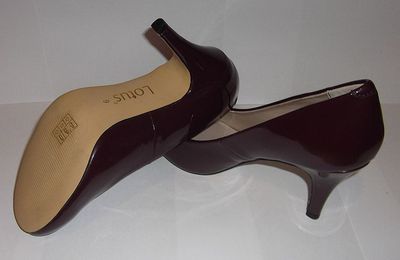 NEU Lotus Damen Pumps Schuhe Gr. EURO 39, (UK 6) - weinrot bordeaux glänzend NEU