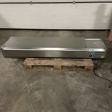 KBS RX1810 K&uuml;hlaufsatzvitrine Edelstahldeckel 1/3 GN K&uuml;hlvitrine Pizzavitrine