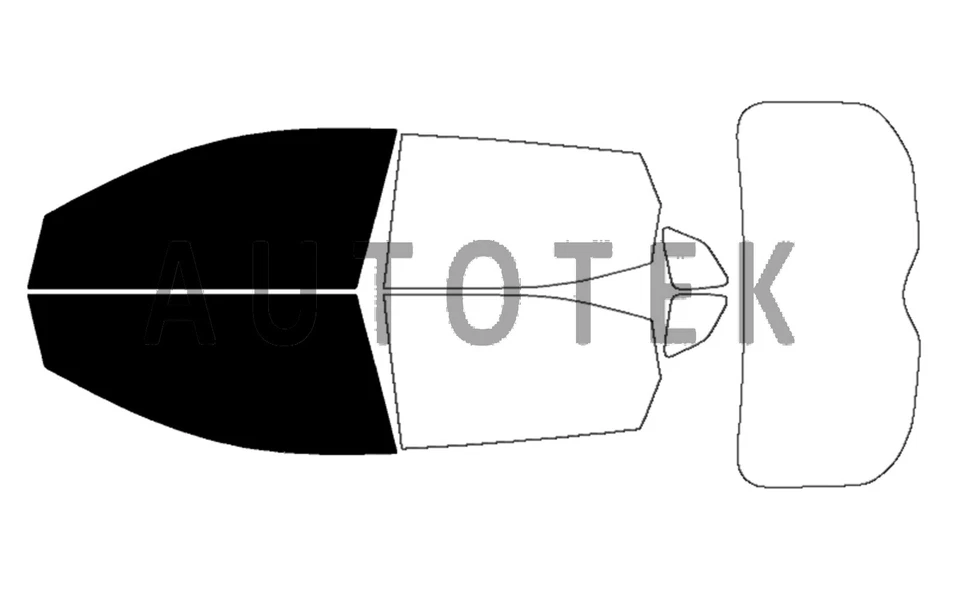 Película precortada ventanas delanteras de 2 puertas cualquier tono para Nissan Rogue Sport 2017-2022 Foto 2 de 4