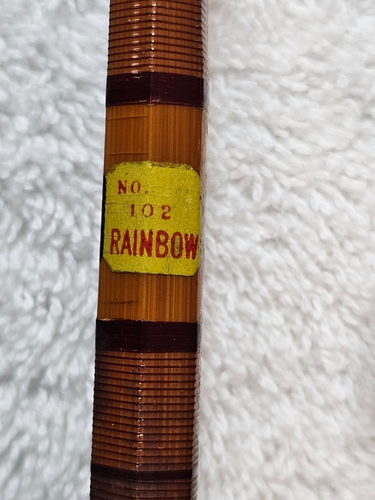 VTG 1950s Sakura Rainbow 102 Bamboo Rod Set w/ Rare Mahogany Saltwater Rod Japan - Picture 20 of 24