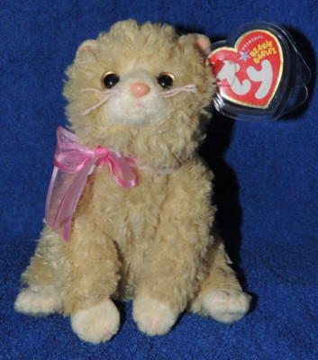 Original Ty Beanie Baby PLUFF Katze mit Tag Vitrinenstück Geschenk