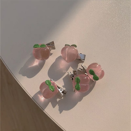 5 piezas horquillas de lazo pequeño para niñas melocotón rosa accesorios para el cabello clips madre ☀ - Imagen 12 de 15