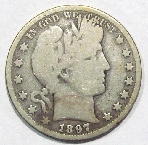 1897-O 50C BARBER Silver Half Dollar - Tough Date