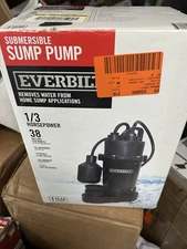 Everbilt 1/3 HP Aluminum Sump Pump Submersible  Vertical Switch- HDSP33V