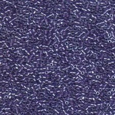 11/0 MIYUKI DELICA Sparkling Purple Lined Crystal Seed Bead 8g 