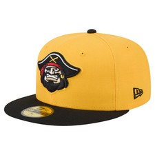 Men's-New Era  Yellow/Black Bradenton Marauders Authentic Collection 59FIFTY