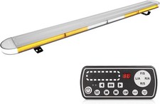 Aspl 48 Amber Led Strobe Light Bar Rooftop Emergency Warning Control Panel