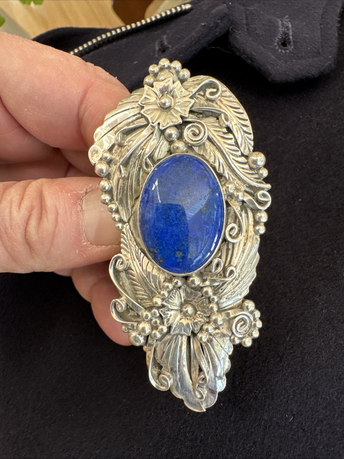 Huge! Statement Piece E KEE Native American Sterl… - image 1