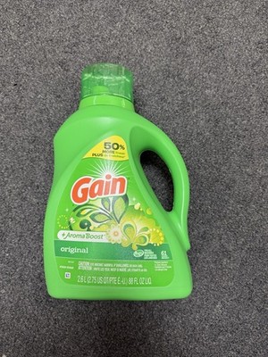 Gain + Aroma Boost Liquid Laundry Detergent, Original 88 Fl Oz (Pack of 1) 