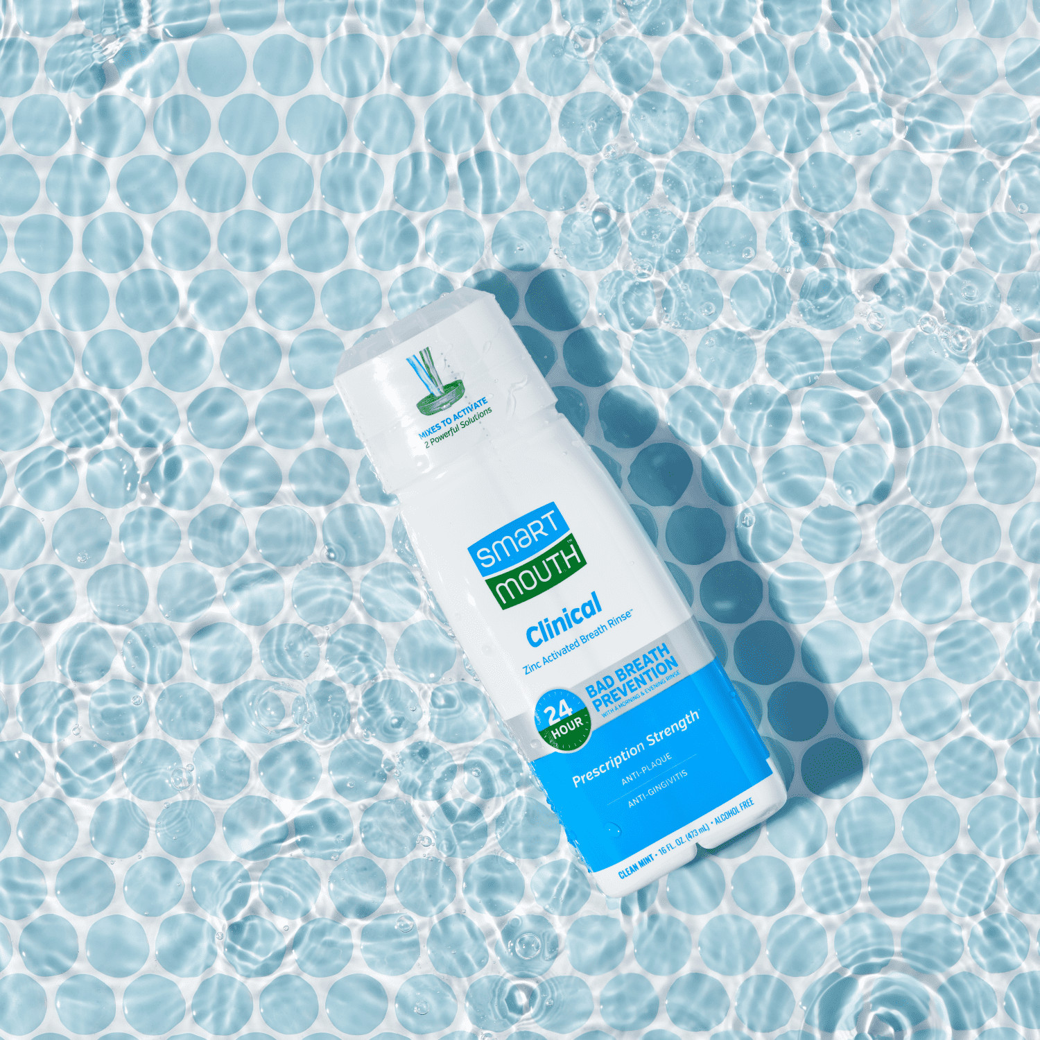 Clinical Activated Breath Rinse 16 oz, Mint, Adult