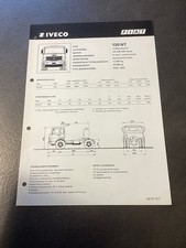 Lastwagen Prospekte - IVECO Italien - Datenblatt Fiat 130 NT Sattelzugmaschine