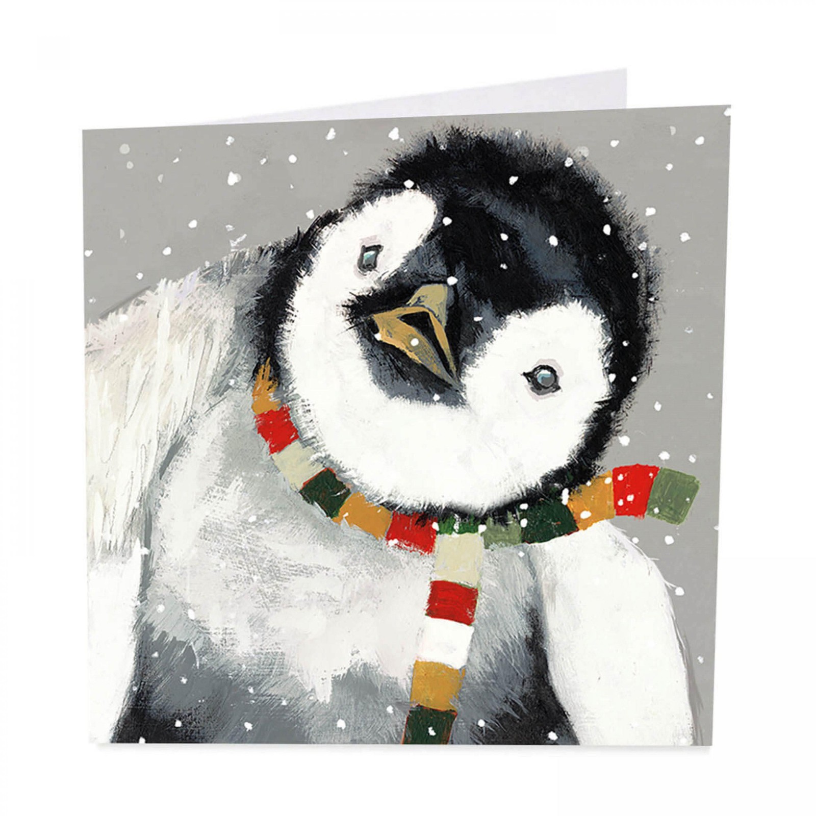 Charity Christmas Card Pack - 6 Cards - Penguin Winter Warmer Glitter Shelter