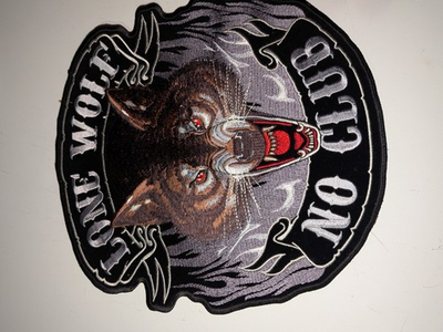 #ad Embroidered Patch Wolf Head Animal $25.00