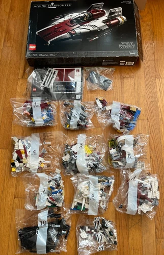 Open Box- LEGO Star Wars UCS A-Wing Starfighter 75275 1673 pcs Damaged Box, READ