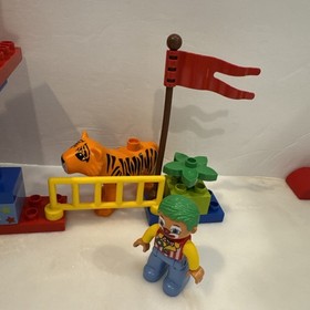 LEGO DUPLO 10504 My First Circus 2013 COMPLETE Tiger Ringmaster Elephant