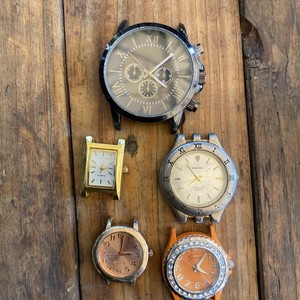 Watch Face Lot Of 5 Assorted Fashion Watch Dials