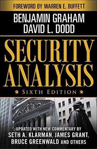 Security analysis: sixth - hardcover, by benjamin graham; david - very good b