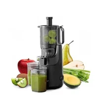 Elite Gourmet EJX320 Big Mouth Fruit 5.2” Self-Feeding, BPA Free Tritan, Black