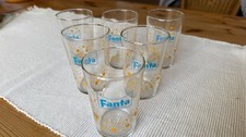 Set Alte Fanta Gläser 60er Jahre Bubble Design Space Age Vintage 6 Stück 0,1 l