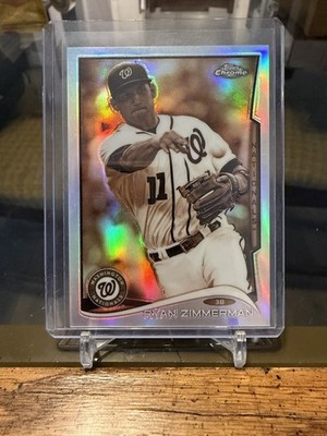 2014 Topps Chrome Ryan Zimmerman Sepia Refractor #71/75