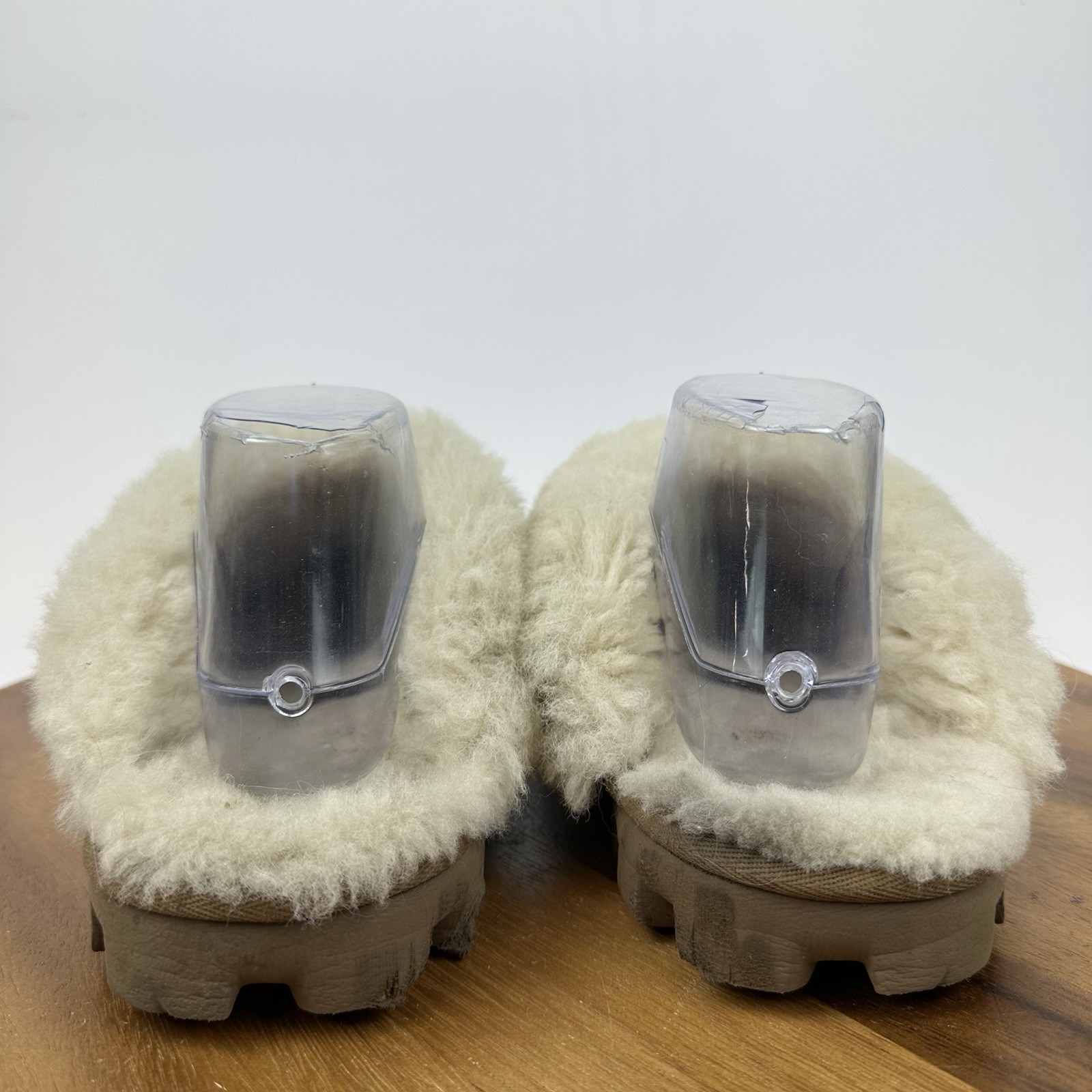 Womens Ugg Coquette Chestnut Shearling Lined Slip On Flat Slippers Shoes Size 9 image 4