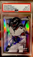 2024 Panini Prizm Silver Derrick Henry Signed Graded In person PSA 9 Auto 10! 🔥