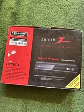 Zenith Digital TV Tuner Converter Box w/ Manual, Model DTT901