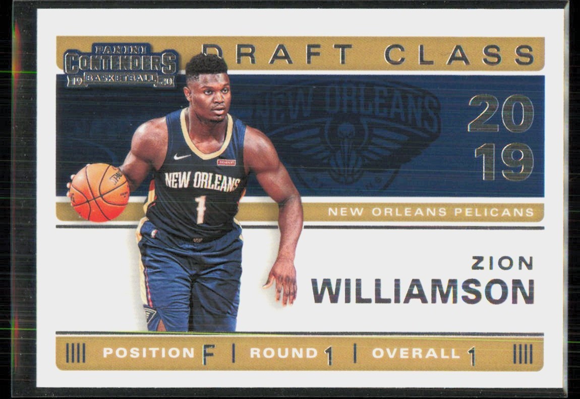 2019-20 Panini Contenders 2019 Draft Class Zion Williamson Rookie #1
