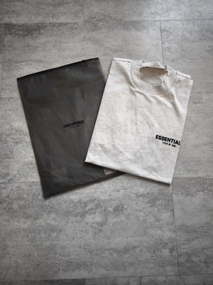 Original Fear of God Essentials T-Shirt XL Neu Light Oatmeal OVP