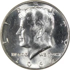 Uncirculated 1964 90% Silver U.S. Kennedy Half Dollar Coin