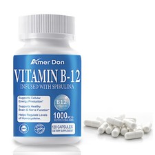 120 Vitamin B12 1000mcg Capsules ,High Absorption Vitamin B-12,Support Energy