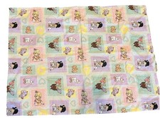 Vintage Handmade precious moments baby blanket 26 X 19.5 Inches.