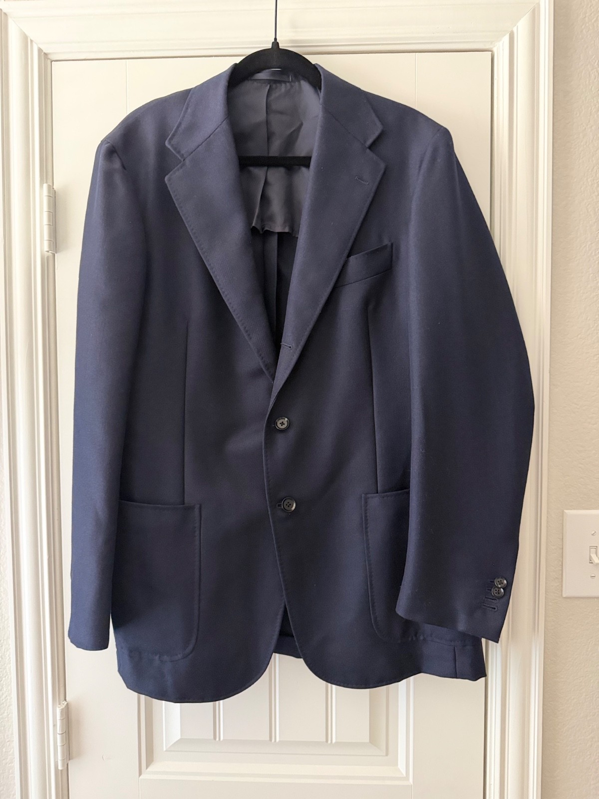 The Armoury Model 3 Navy Sport Coat 72% Wool 28% Mohair RE057F13X