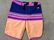 New Hurley Board Shorts Neon Stretch 18/29 9.5 Inseam