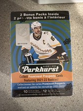 2021-22 Parkhurst Hockey Blaster Box Factory Sealed Upper Deck NHL 2 Bonus Packs