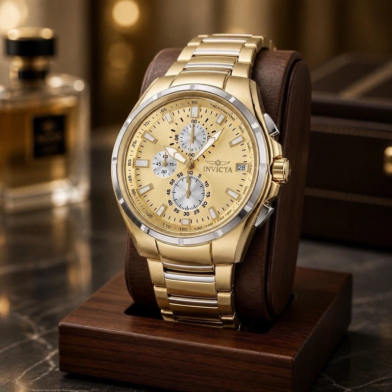 Invicta Sea Vulture Bathyal Men's Watch~46mm, Gold (49085)~All NEW in retail box