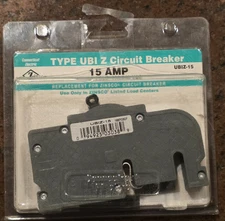 Connecticut Electric UBIZ-15  15 Amp 1-Pole Zinsco Replacement Circuit Breaker