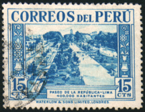 35805  Peru Stamp Scott #363   Fine Used Clean Back