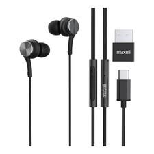 MAXELL  Fusion X USB-C Earbuds with Microphone, Black